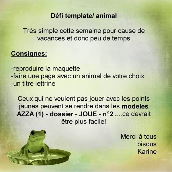 proposition de defi!