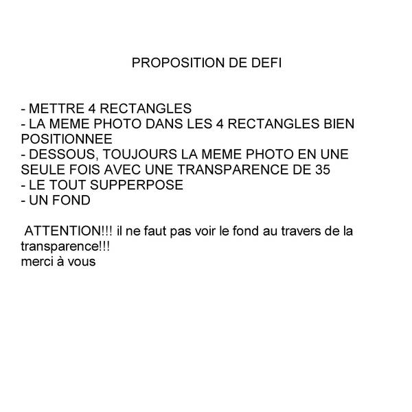 proposition de défi