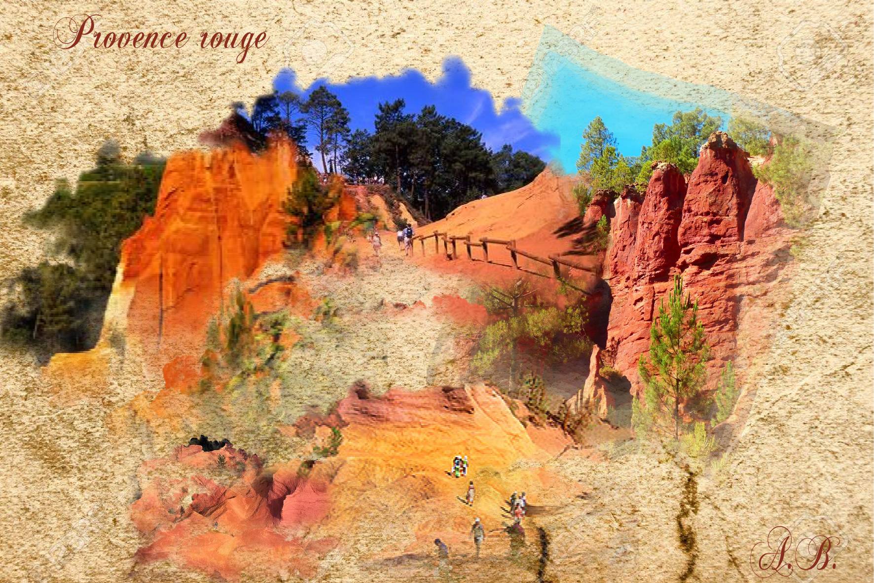 Provence rouge vue par Aurore