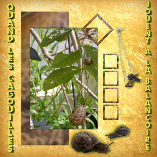 quand les cagouilles jouent à la balançoire