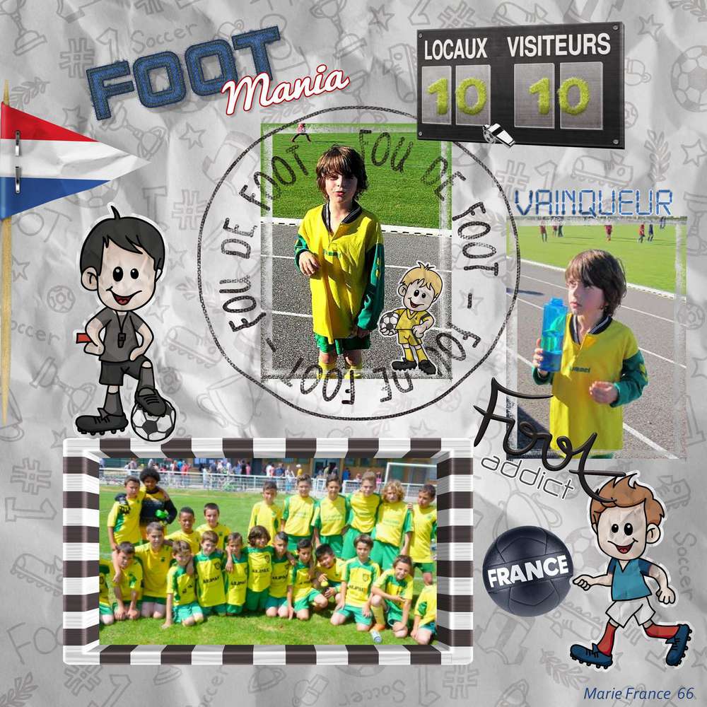 Quentin et son équipe de foot