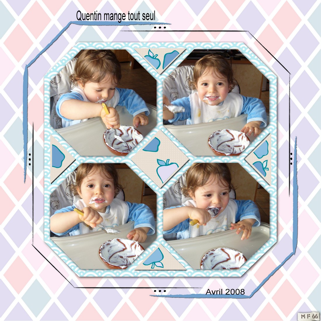 Quentin mange tout seul  avril 2008 .jpg