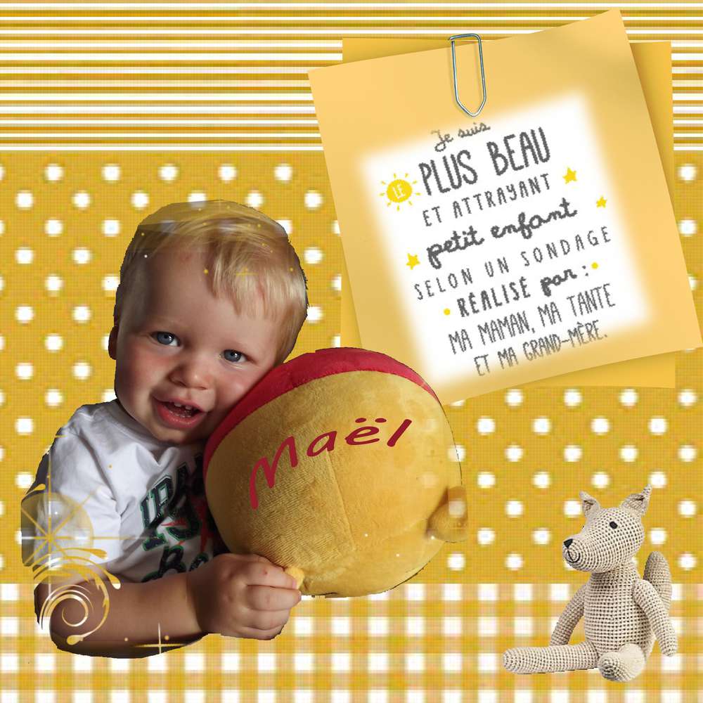 qui est le plus rond : Maël ou le ballon ?