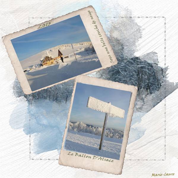 Randonnée au Ballon d'Alsace sous une belle couche de neige