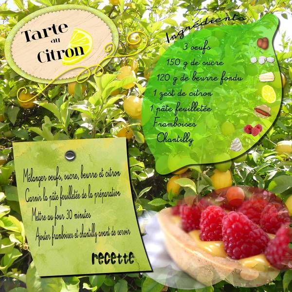 recette tarte au citron
