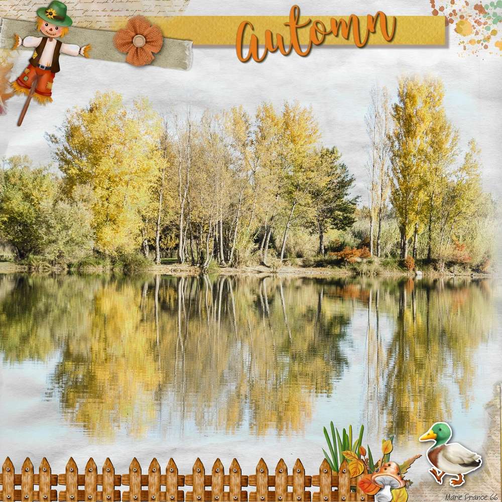 reflets d'automne sur la lac