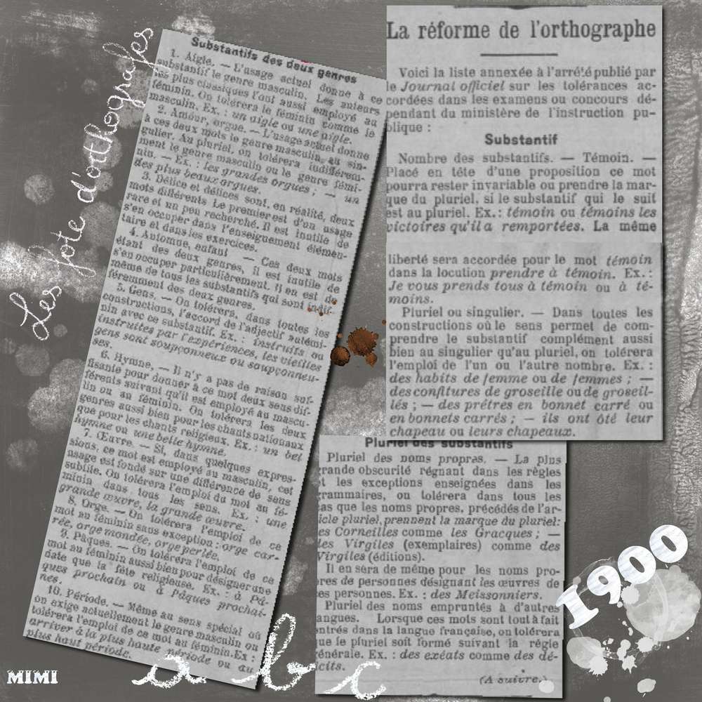 Réforme de l'Orthographe......