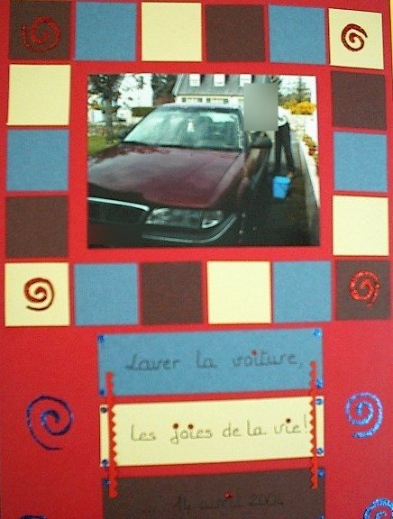 Régis lave la voiture...