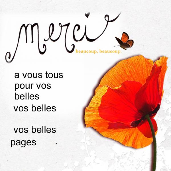 remerciement pour vous tous et toutes