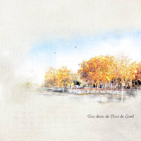 Rive droite Pont du gard