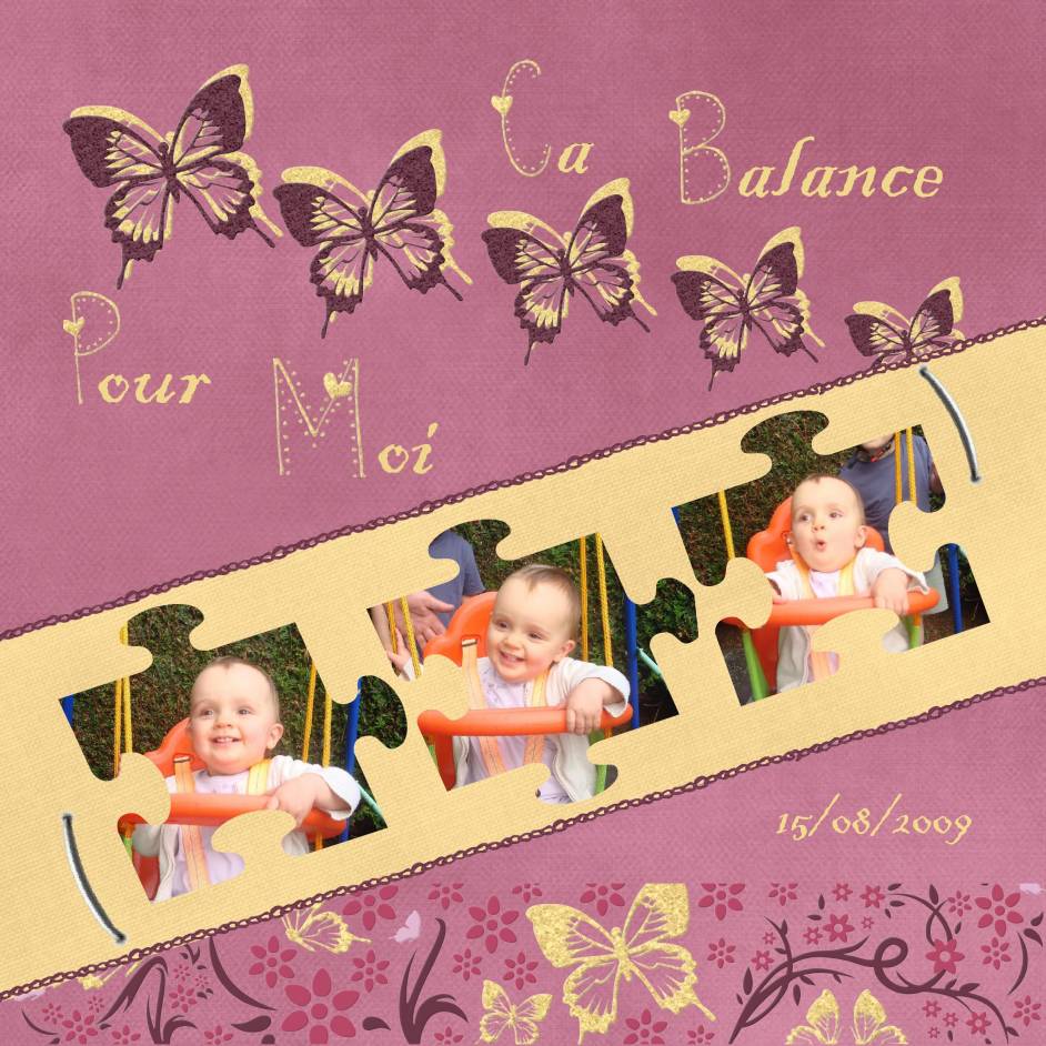 Romane fait de la balançoire