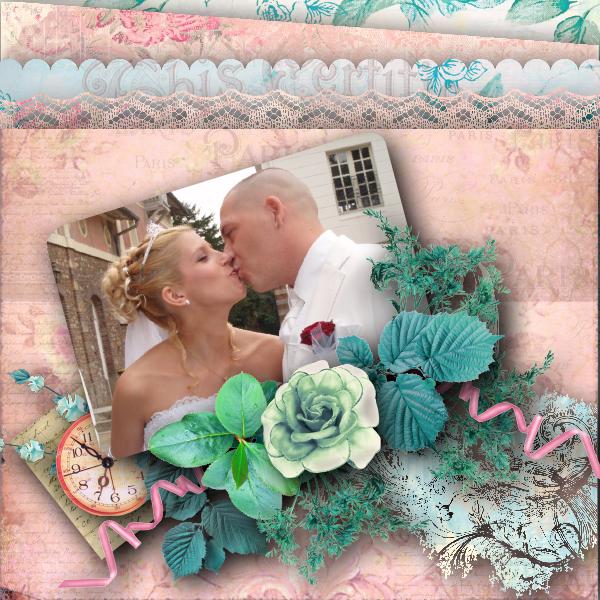 romantic shabby rose de Kastagnette - template victorian valentine de Descl