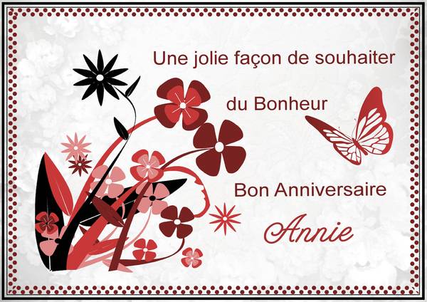 ROYER ANNIE - BON ANNIVERSAIRE