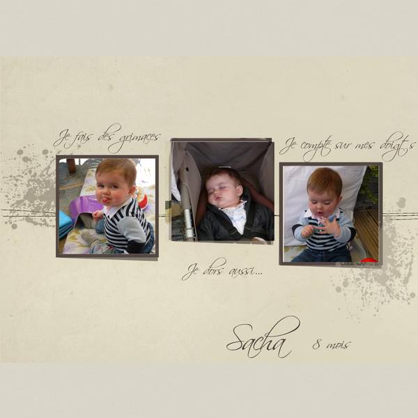 Sacha 8 mois...