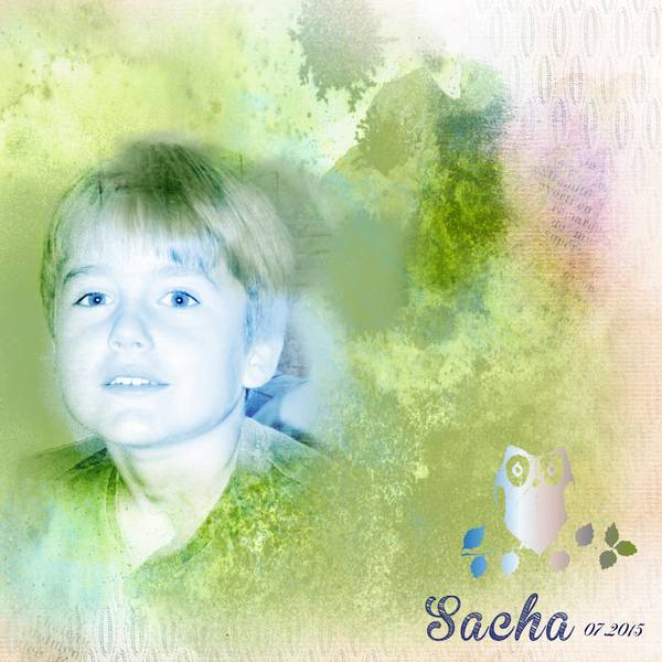 Sacha avec des yeux bleus ...