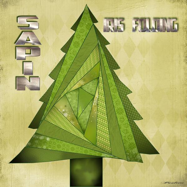 sapin en iris folding