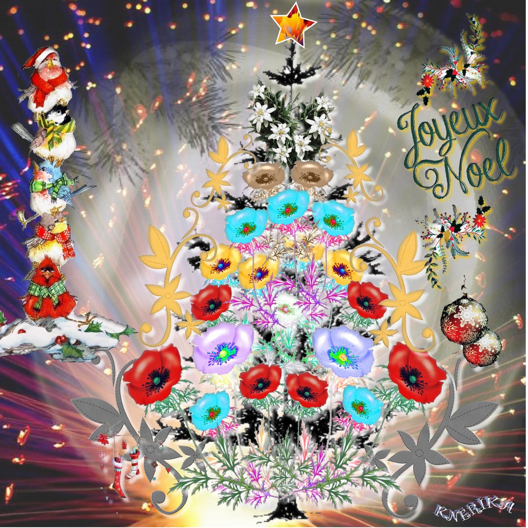 Sapin joyeux noël  Anne Marie