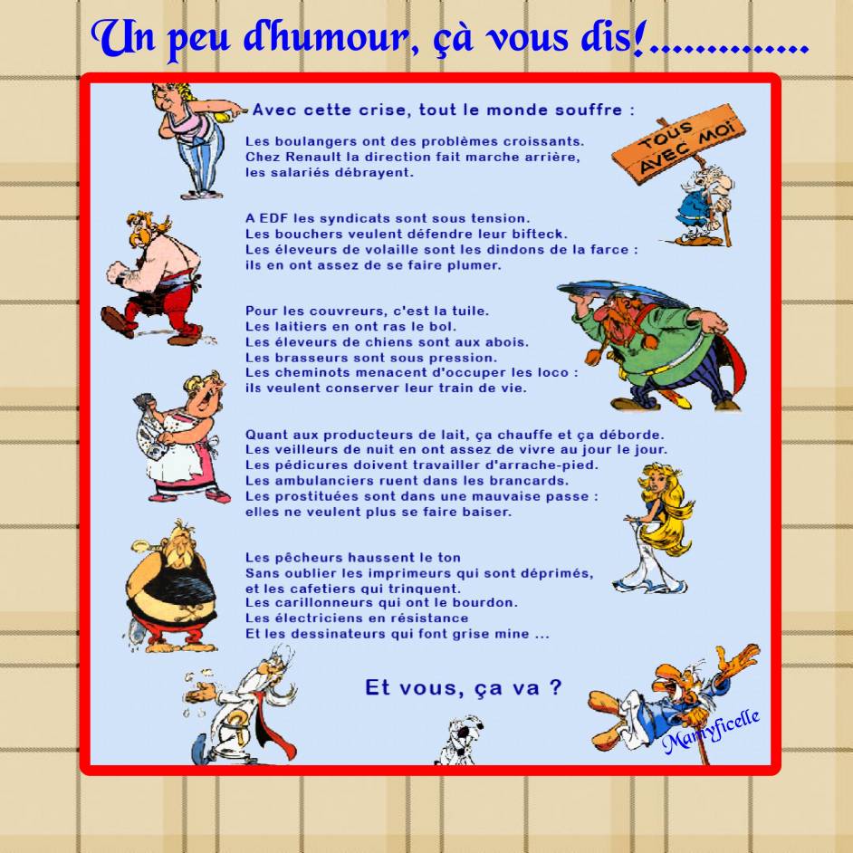 scrapper l'humour çà vous dis!...