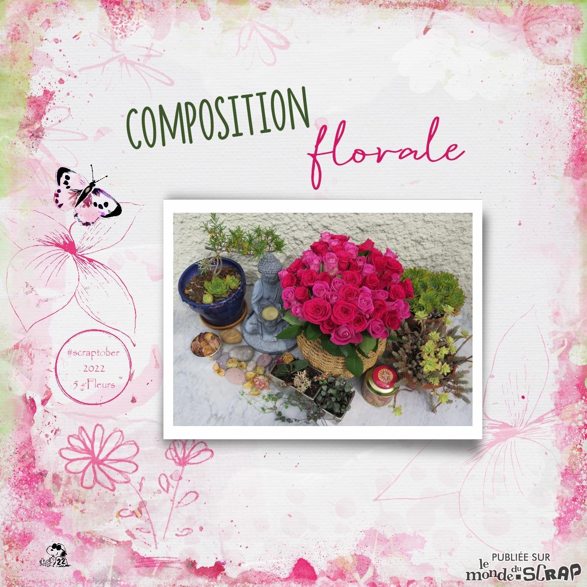 Scraptober 05 - Fleur