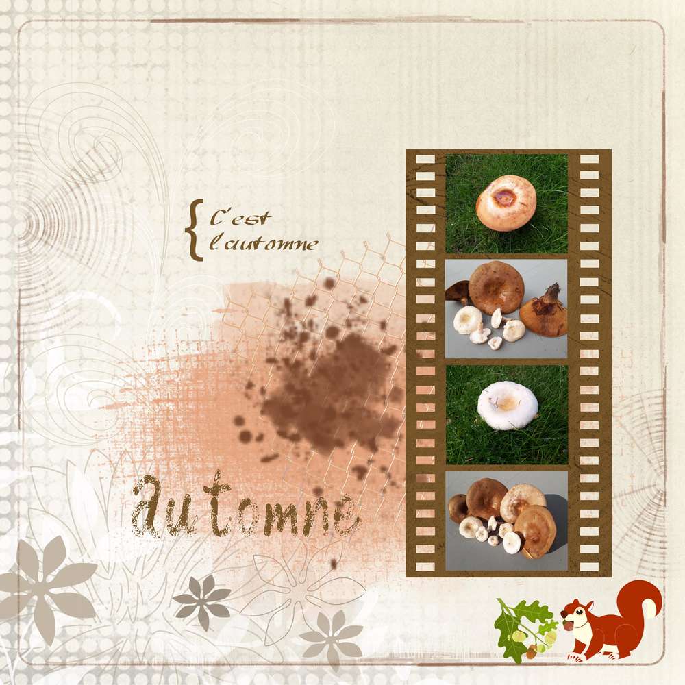 Scraptober - 1 Automne