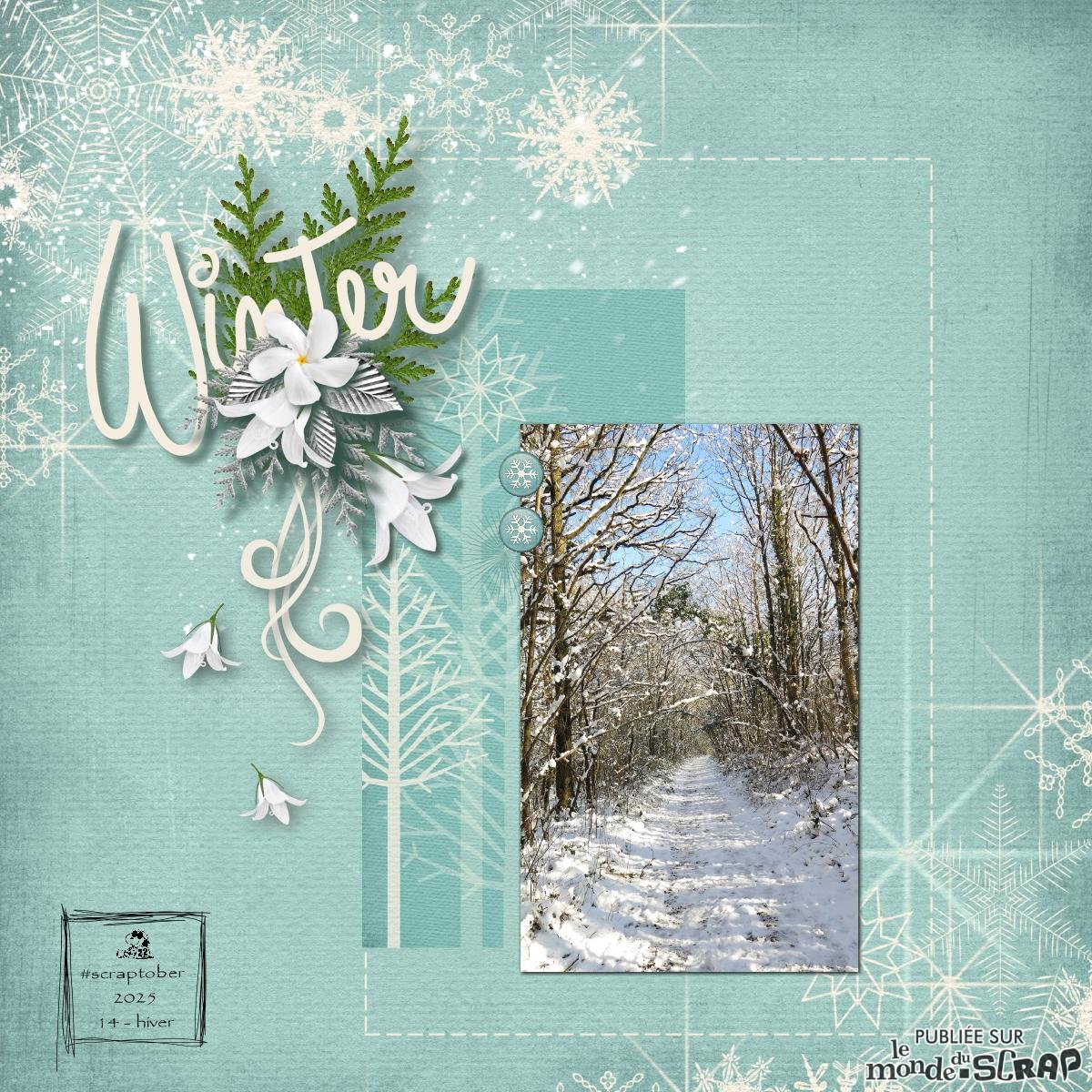 Scraptober #14 Hiver