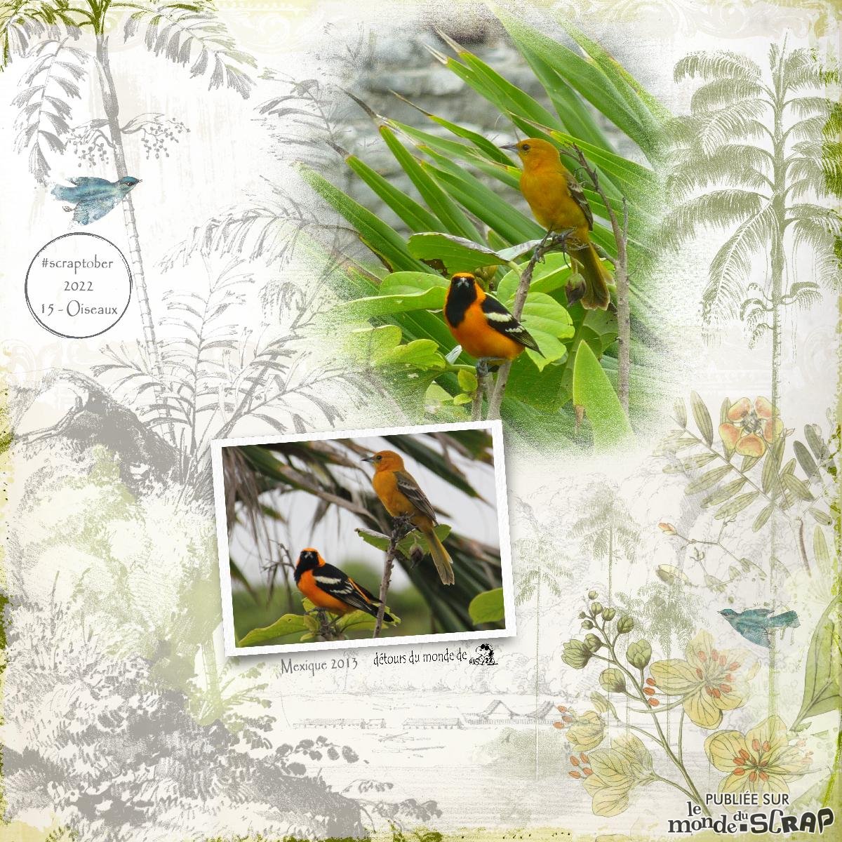 Scraptober 15 - Oiseaux