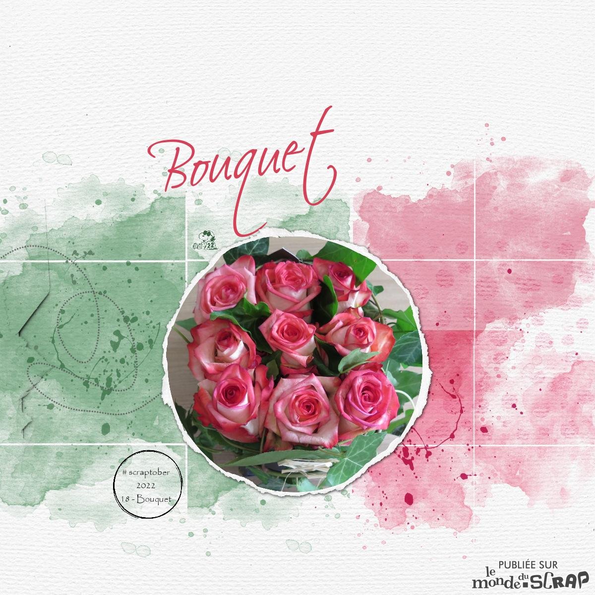 Scraptober 18 - Bouquet