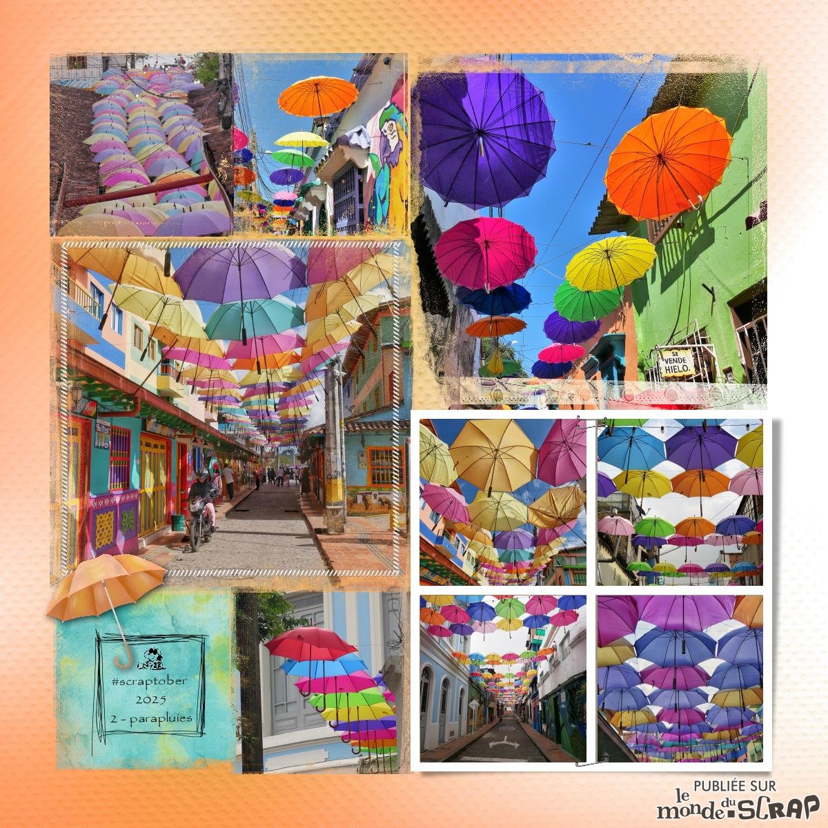 Scraptober #2 Parapluie