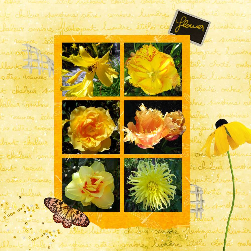 Scraptober 2018 - 22 jaune