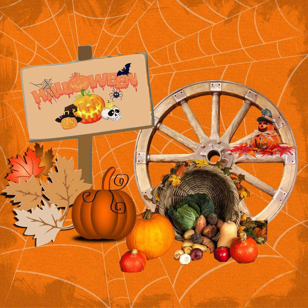 Scraptober 2019 - Citrouille