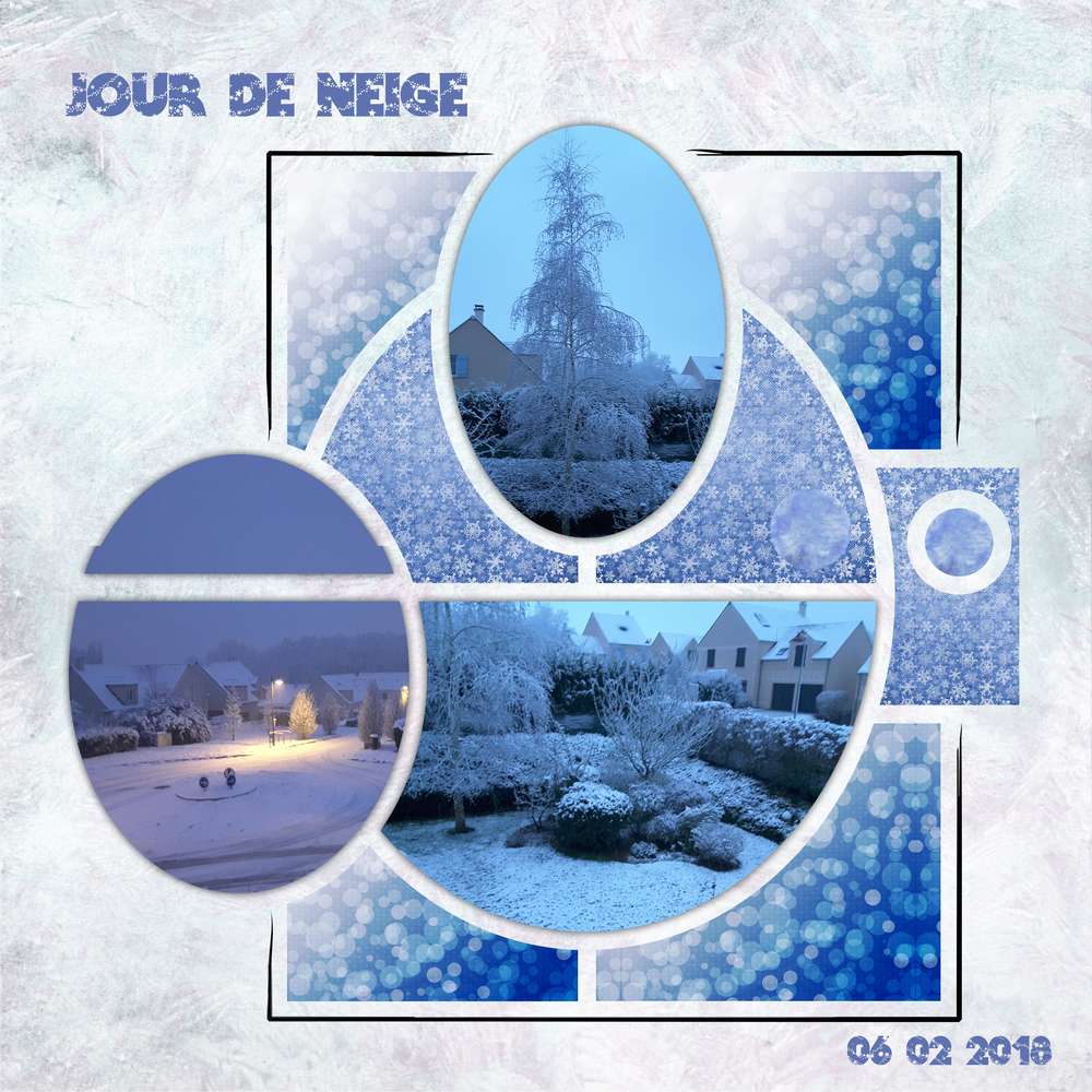 Scraptober 2019 - Neige