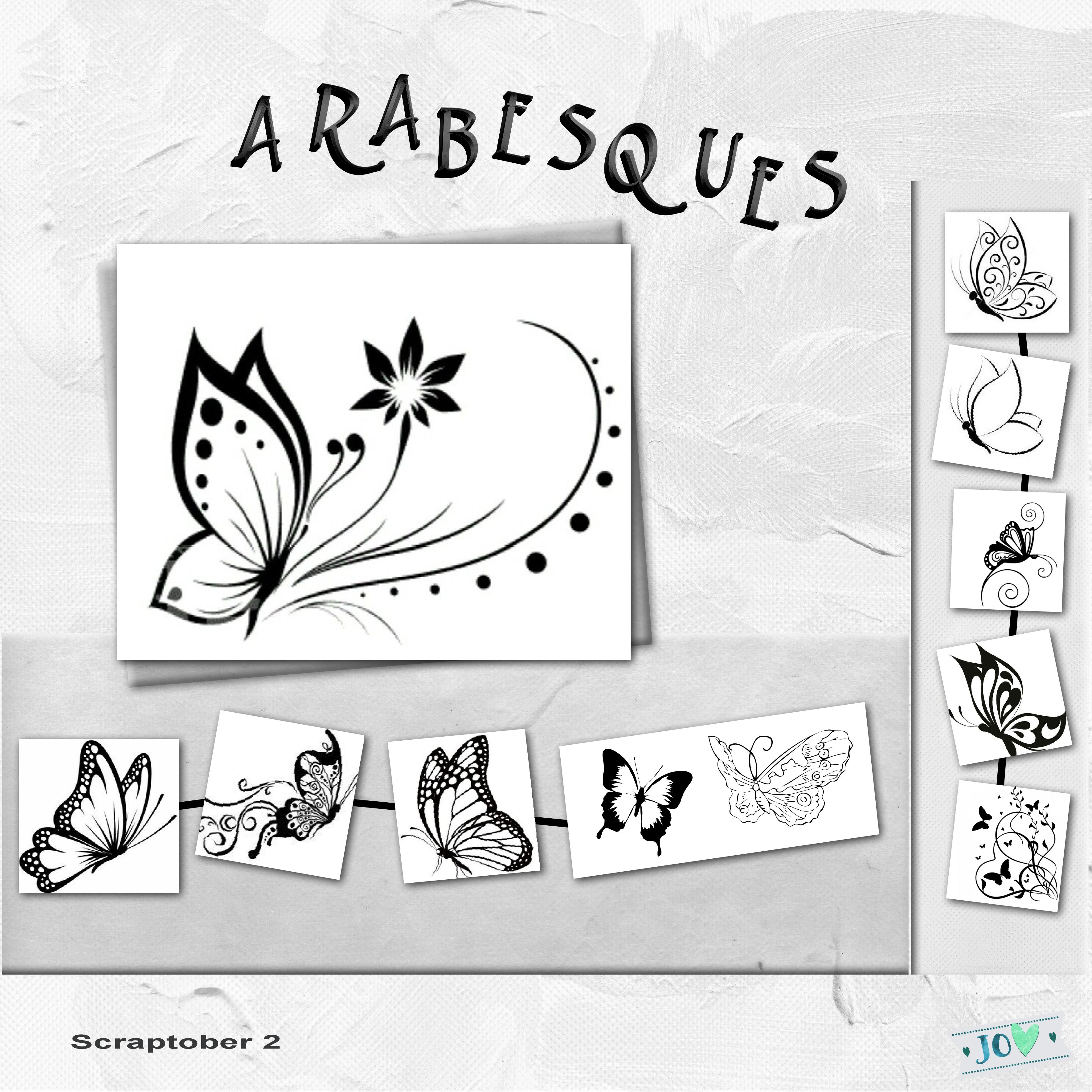 scraptober 2020#2 arabesques