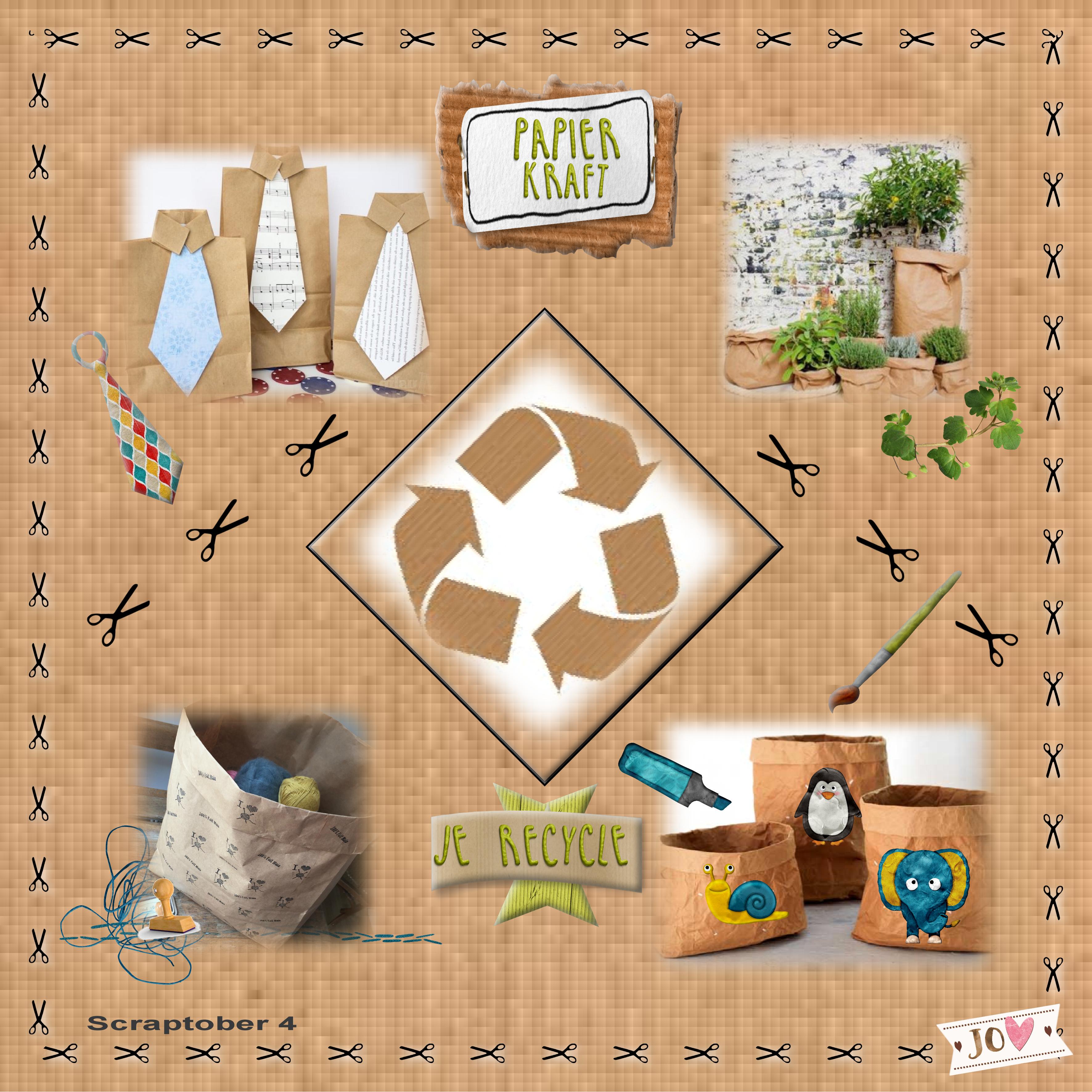 scraptober 2020#4 papier kraft