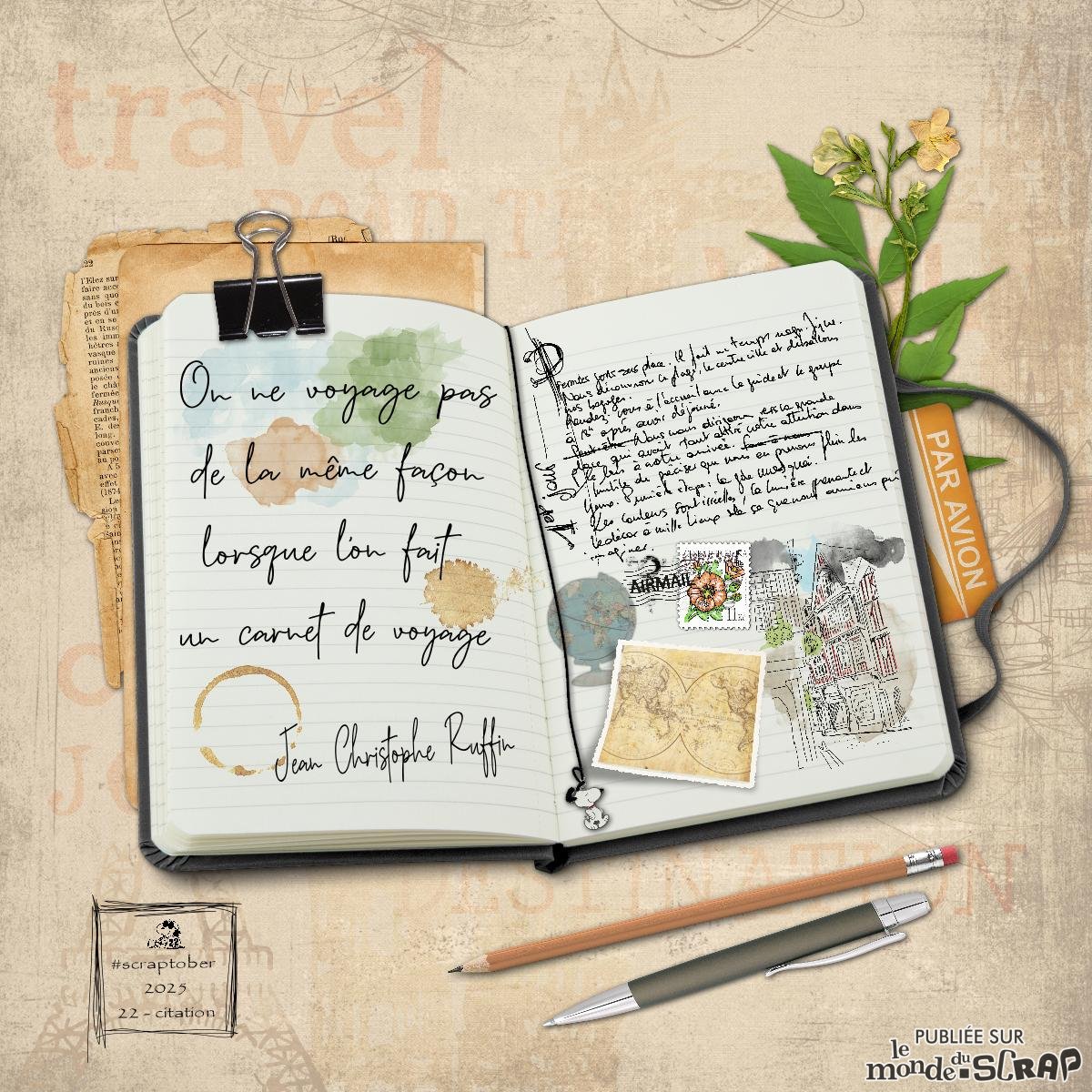 Scraptober #22 Citation