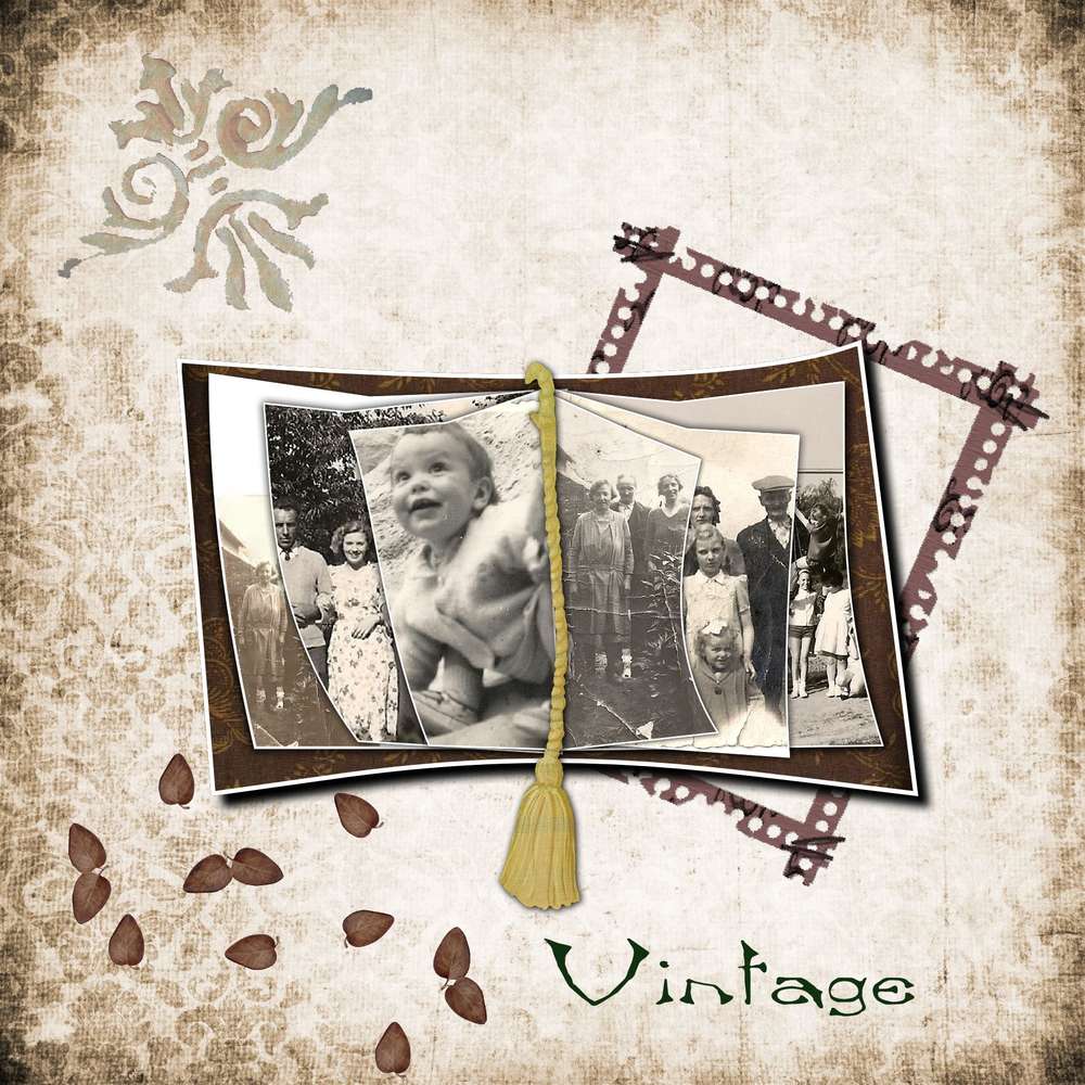 scraptober 23 vintage