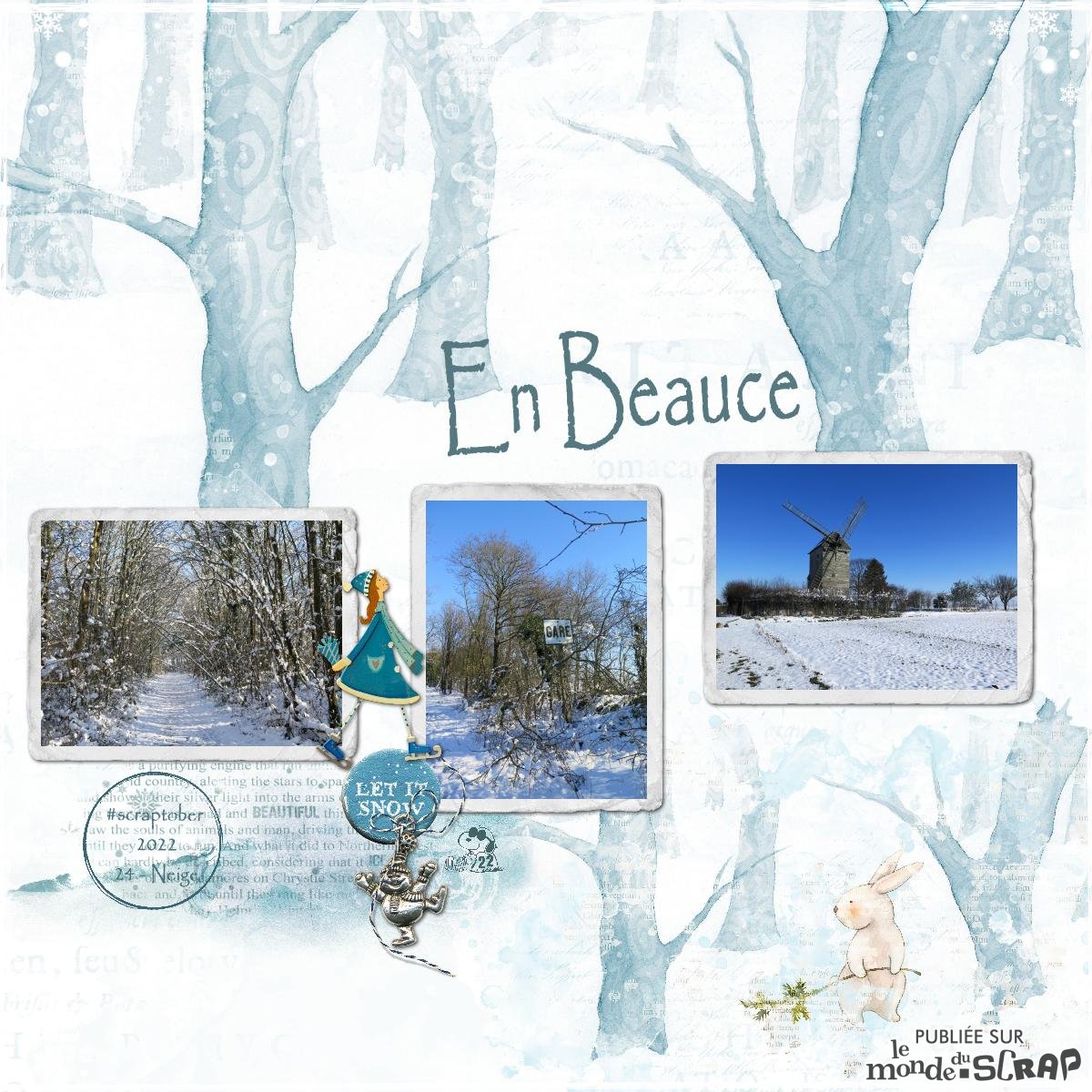 Scraptober 24 - Neige