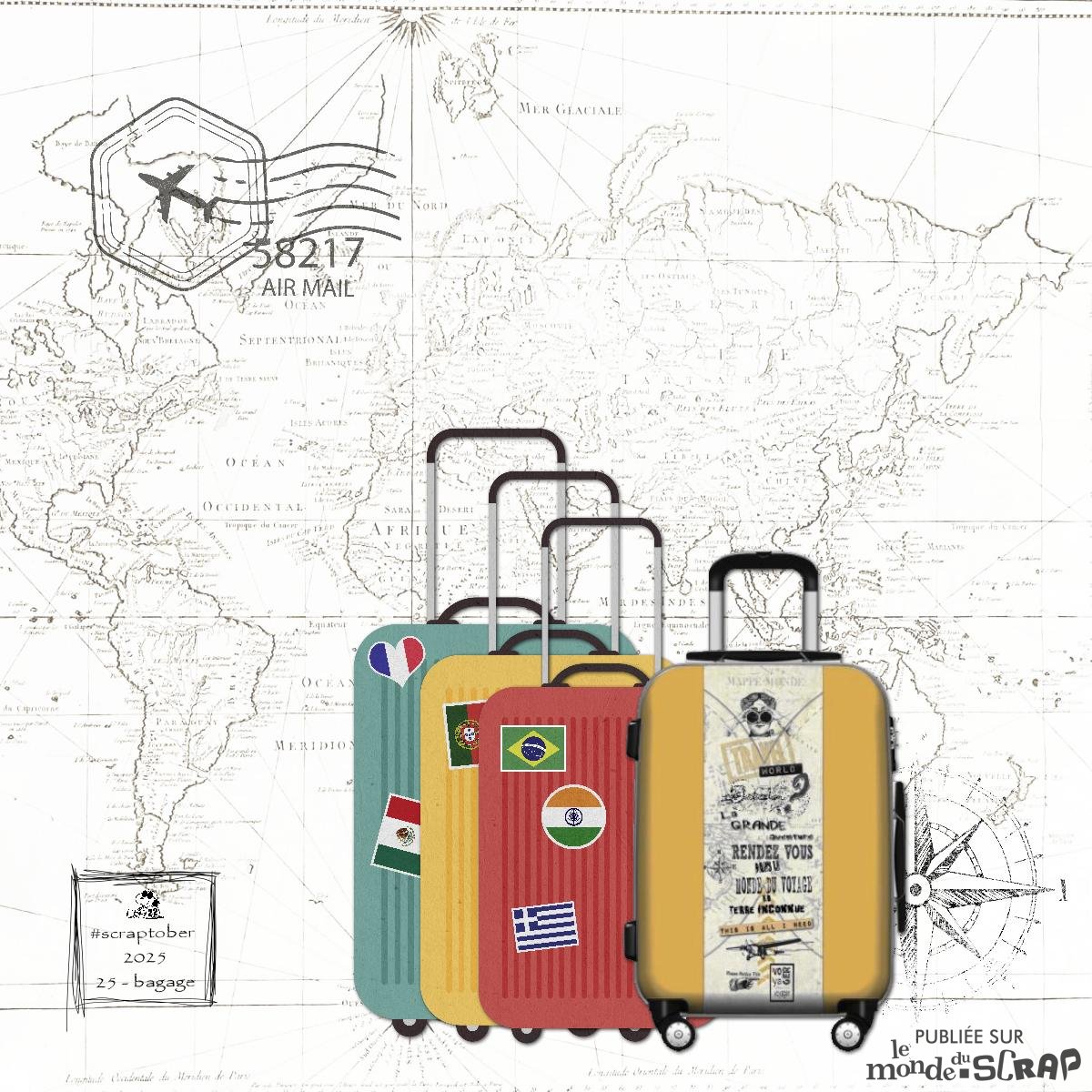 Scraptober #25 - Bagages