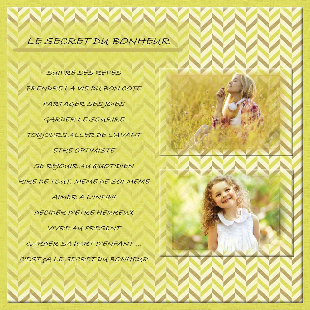 Scraptober 27 bonheur 2