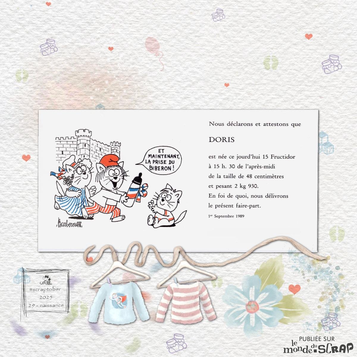 Scraptober #29 - Naissance