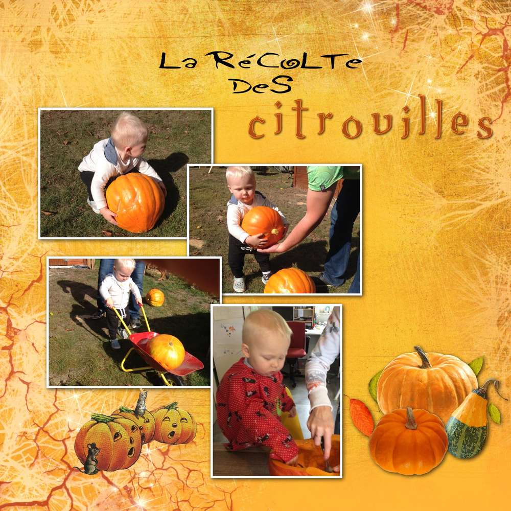 Scraptober 31 citrouille