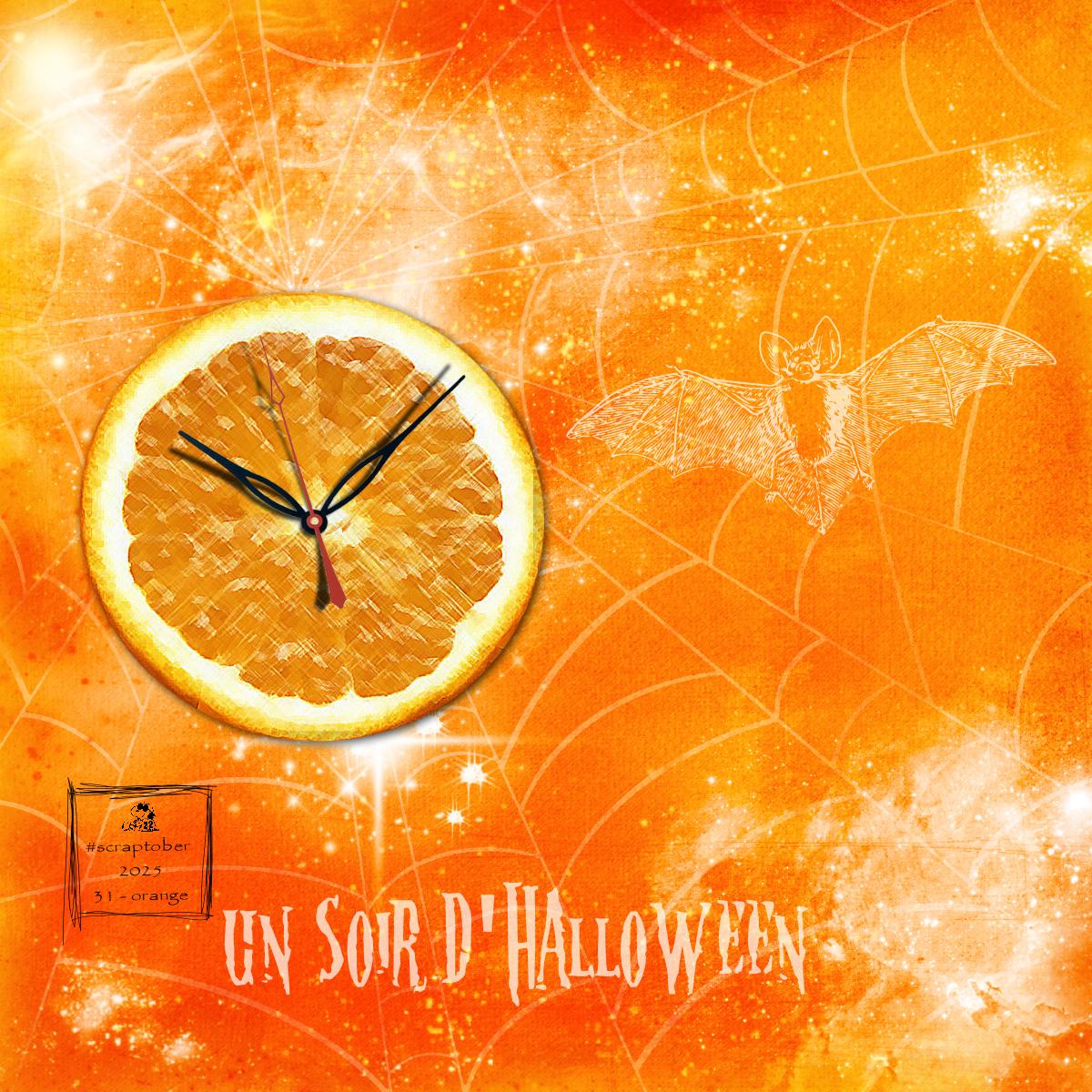 Scraptober #31 - orange