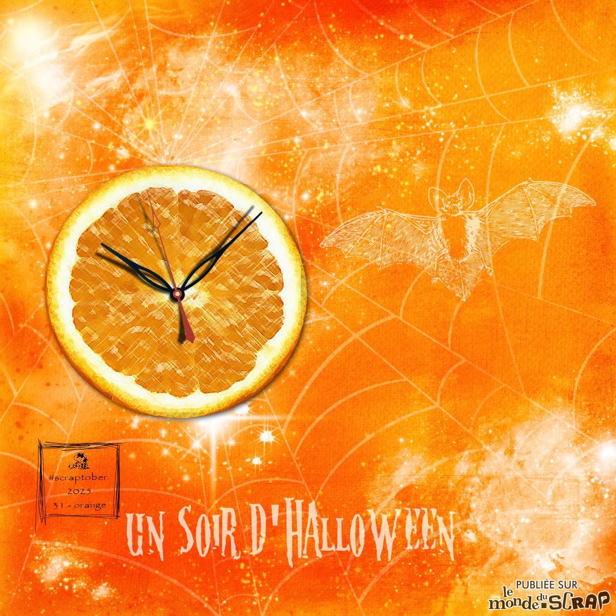 Scraptober #31 - orange
