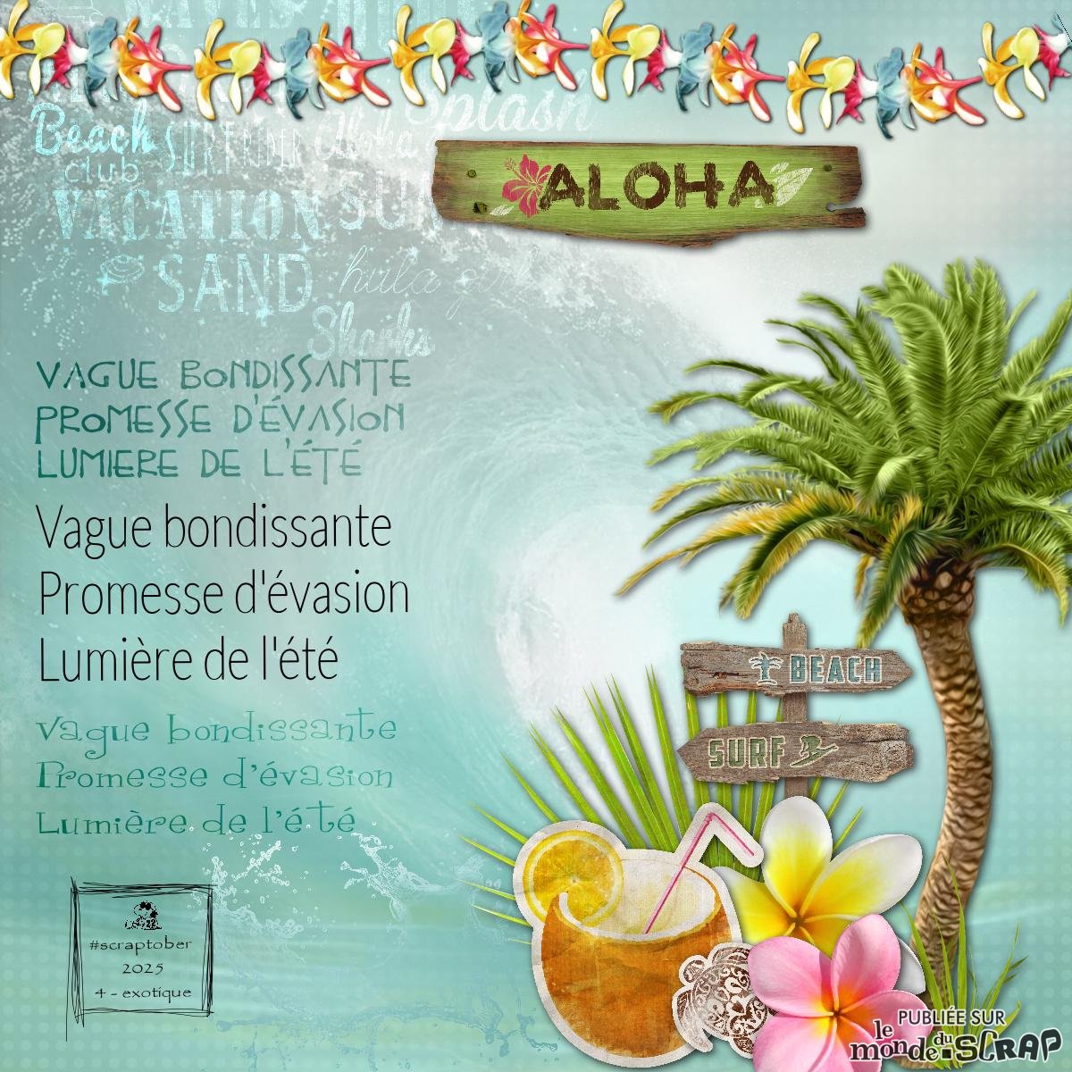 Scraptober # 4 Exotique