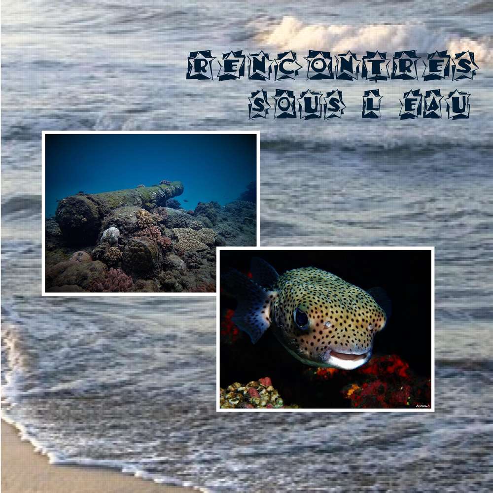 scraptober 9 - sous l'eau