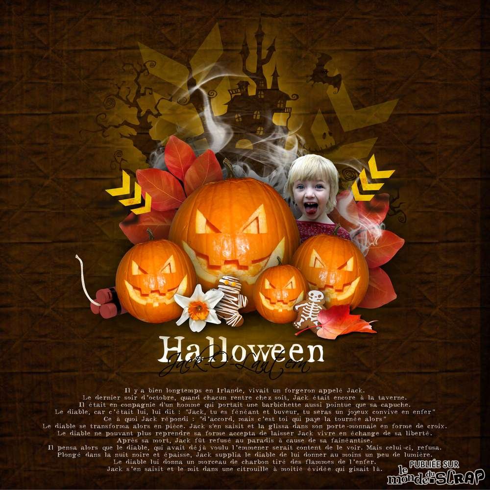 scraptober citrouille