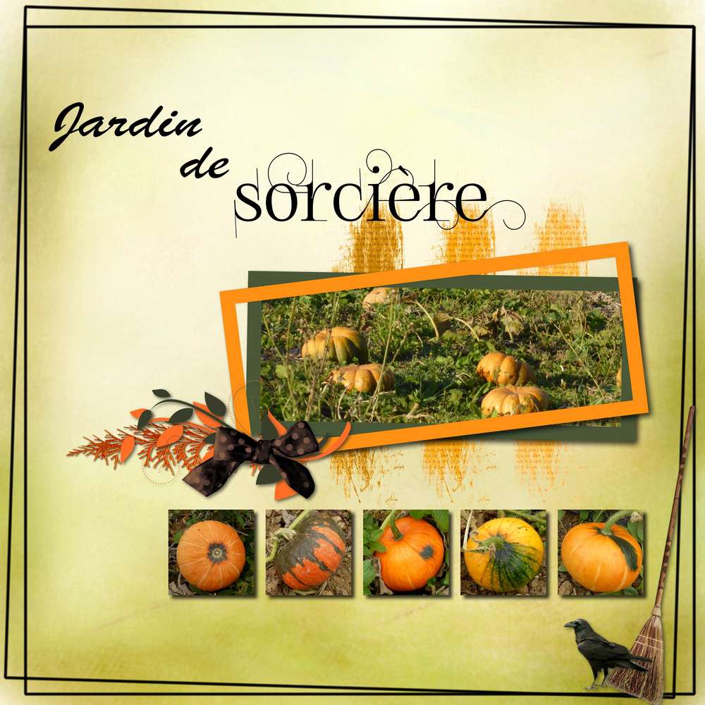 Scraptober  jardin