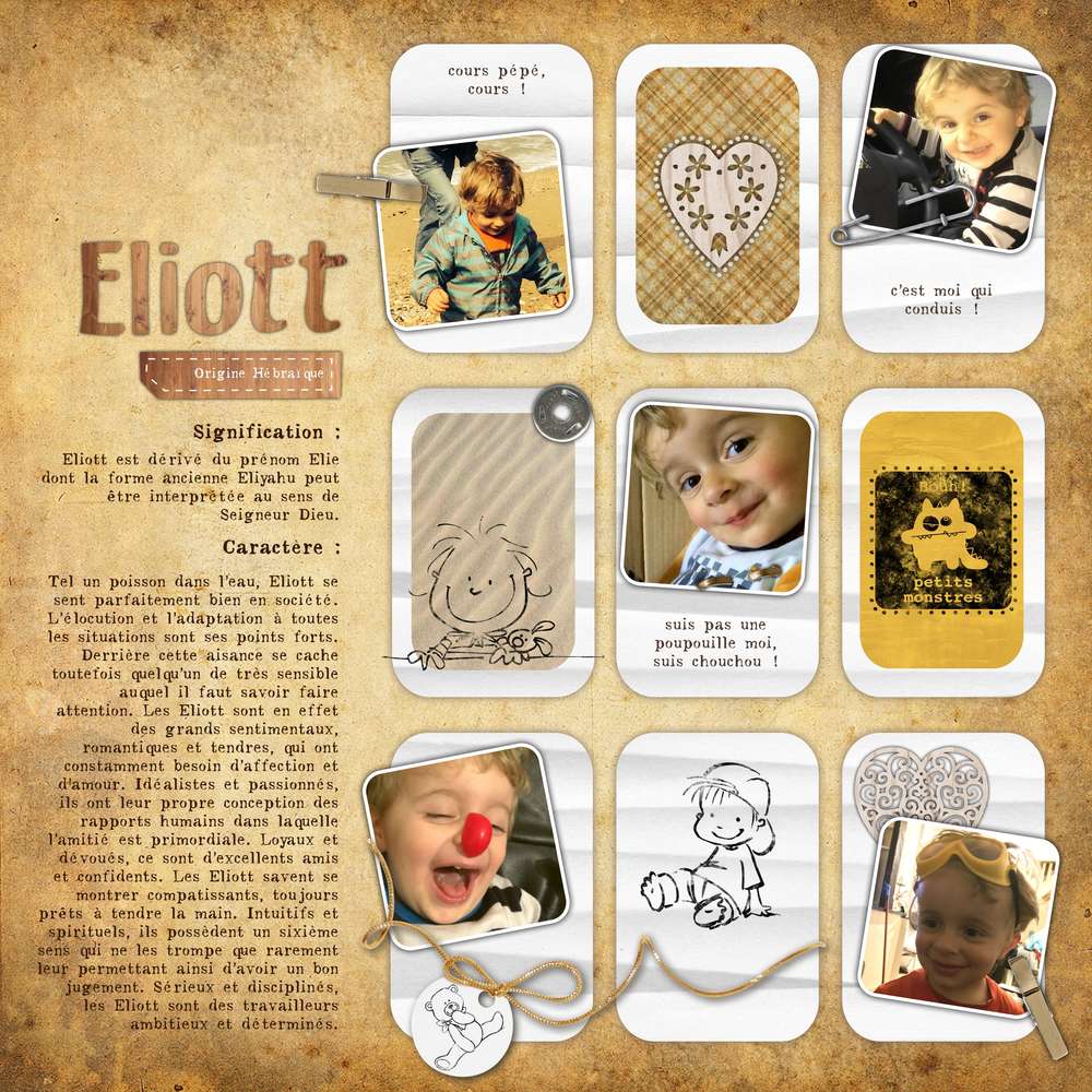 #scraptober jour 11 thème enfant