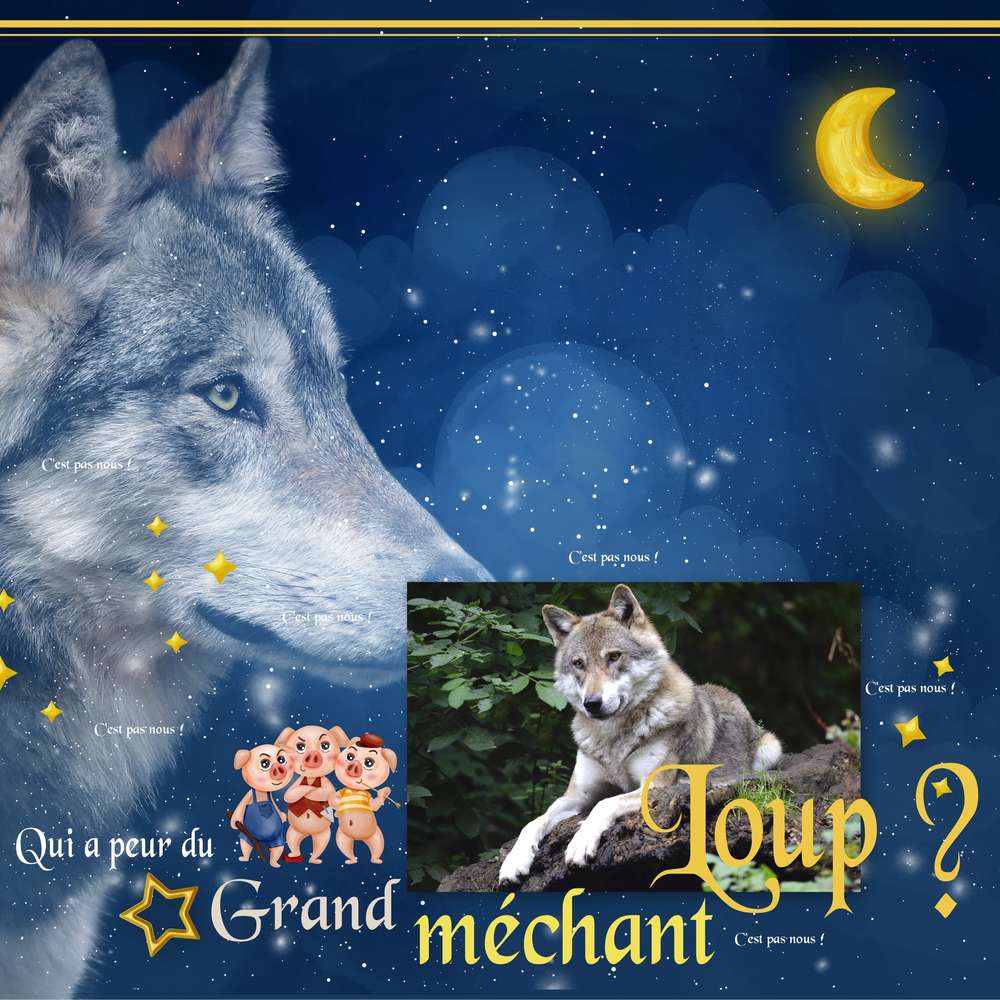 scraptober2019 le loup