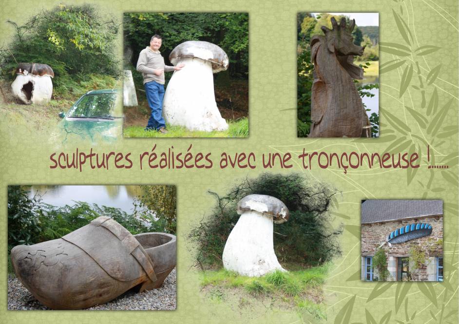 sculptures réalisées par Mr CORMAN Philippe