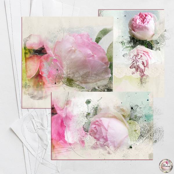 Serviette fleurie...